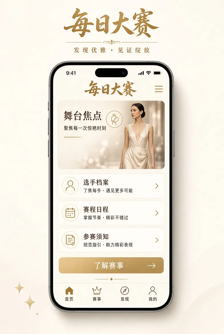 每日大赛APP赛事浏览界面